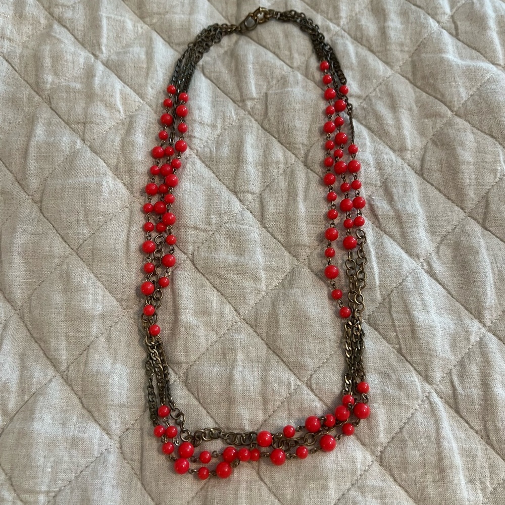J. Crew Double Strand Necklace